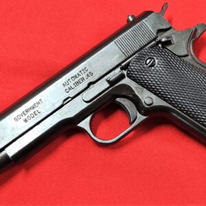 REPLICA M1911 US COLT HAND GUN PISTOL DENIX - HATCHED BLACK GRIPS- NON STRIPPING