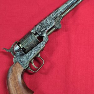 REPLICA DENIX .45 CIVIL WAR 1851 NAVY  COLT REVOLVER ENGRAVED PISTOL 1040L