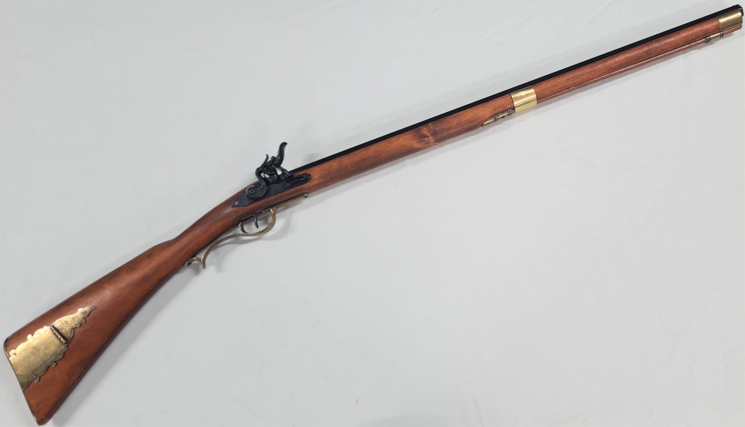 REPLICA AMERICAN 18TH KENTUCKY FLINTLOCK CARBINE RIFLE MUSKET BY DENIX - Image 2