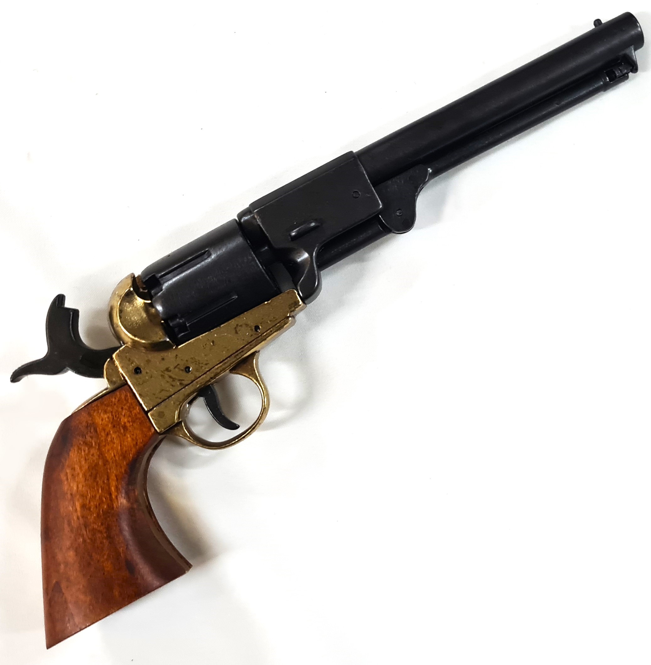 REPLICA DENIX .36 .45 CIVIL WAR 1860 ARMY COLT REVOLVER CIVIL WAR BALL N CAP PISTOL BRASS & BLUED - Image 4