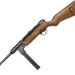 WW2 GERMAN MP41 SEMI AUTOMATIC MACHINE PISTOL GUN WITH WOODEN STOCK BY DENIX - 1124