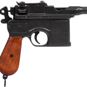 REPLICA DENIX WW1 WW2 MAUSER MODEL 1896 C96 PISTOL M-1024 Wood