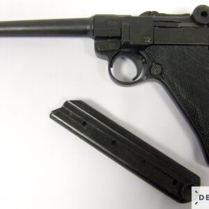 REPLICA WW1 WW2 GERMAN NAVY LUGER P08 PISTOL BY DENIX WITH LONG GUN BARREL 1144