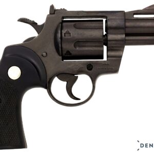 DENIX REPLICA GUN COLT PYTHON SNUB NOSE 357 MAGNUM REVOLVER PISTOL 2 INCH MODEL - 1062
