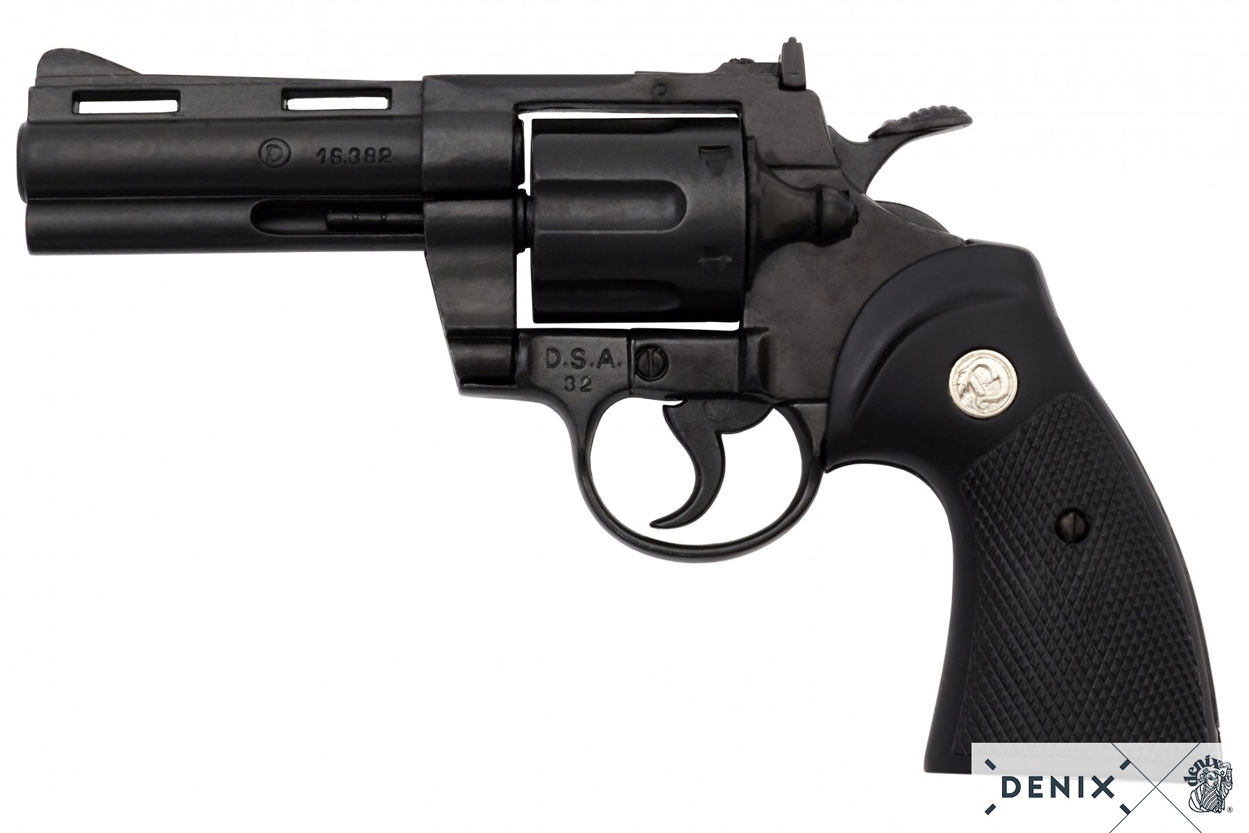 DENIX REPLICA GUN COLT PYTHON 357 MAGNUM REVOLVER PISTOL 4 INCH MODEL - 1051 - Image 6