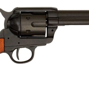 DENIX REPLICA GUN 1873 QUICK DRAW COLT PEACE MAKER REVOLVER PISTOL IN BLACK - 1186/N