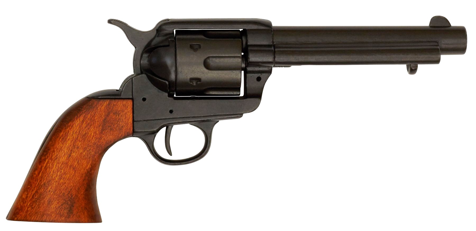 DENIX REPLICA GUN 1873 QUICK DRAW COLT PEACE MAKER REVOLVER PISTOL IN BLACK - 1186/N