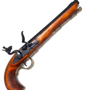 DENIX KENTUCKY BLACKPOWDER FLINTLOCK PISTOL, 1750s REPLICA WAR OF INDEPENDENCE 1135/L
