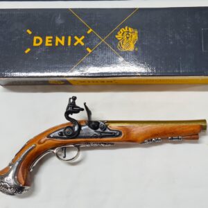 DENIX WASHINGTON'S FLINTLOCK PISTOL, ENGLAND LONDON GUNSMITH 1700s REPLICA