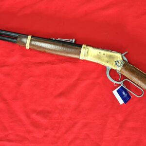 REPLICA WINCHESTER LONG RANGE 1892 RIFLE BY KOLSER - BRONZE FINISH WITH FAUX WOOD HANDLE & STOCK - 1060-LX