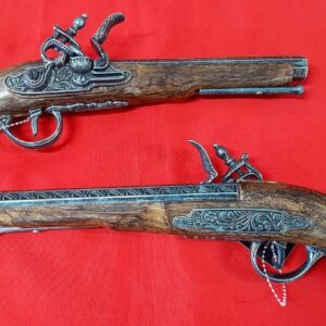 REPLICA EUROPEAN ENGLISH FLINTLOCK DUELING PISTOLS BY KOLSER - PAIR SET IN DISPLAY BOX - 1053-2
