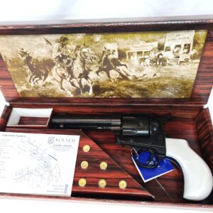 Replica Thunderer Revolver including 6 faux bullets in gift box by Kolser - Black finish with Faux Pearl handle - 1056-1PE