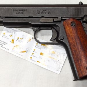 REPLICA M1911 US COLT HAND GUN PISTOL DENIX WITH STRIP DOWN TYPE WOODEN GRIPS - 9312