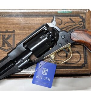 Western Single Action 1858 Remington Revolver pistol with wooden handle by Kolser 8753-W
