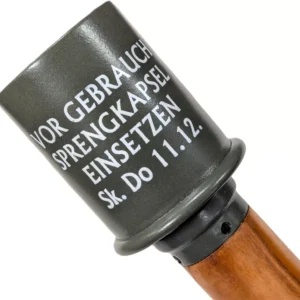 REPLICA WW2 GERMAN STICK GRENADE POTATO MASHER WITH SCREW BASE & PULL TAG