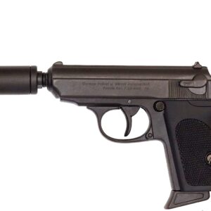 DENIX REPLICA GUN WALTHER PPK JAMES BOND STYLE PISTOL WITH SILENCER